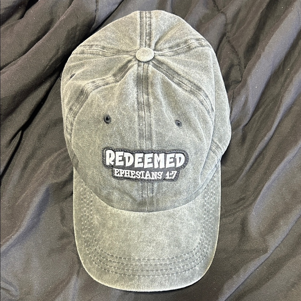 Gray 'Redeemed' Baseball Cap